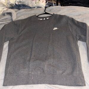 Grey Nike sweatshirt